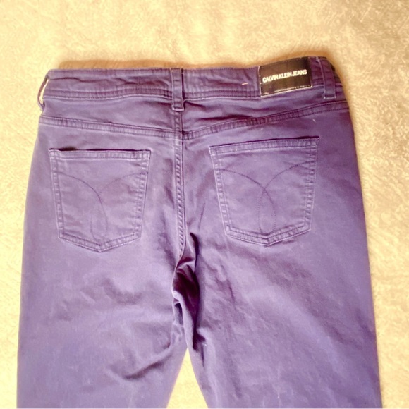 Men’s Calvin Klein Dark Blue Pants Cotton (Not Denim) Size 4 - Pre-Loved - Picture 10 of 10